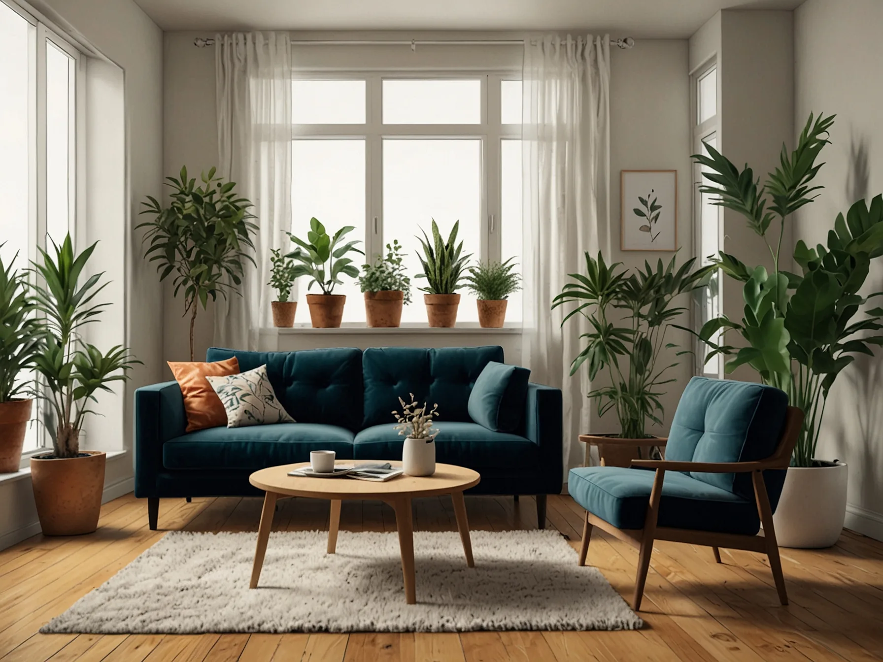 A beautifully decorated vintage corner with soft pastel colors, showcasing an elegant wooden chair and a cherished wall painting that evokes nostalgia.
