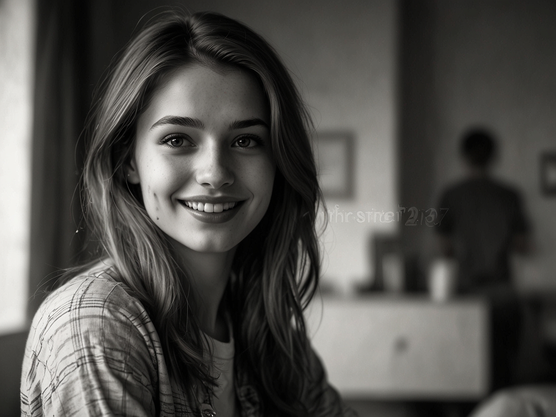 Two friends sharing a playful moment, laughing together at a cafe, capturing the essence of friendship and flirtation in casual settings.