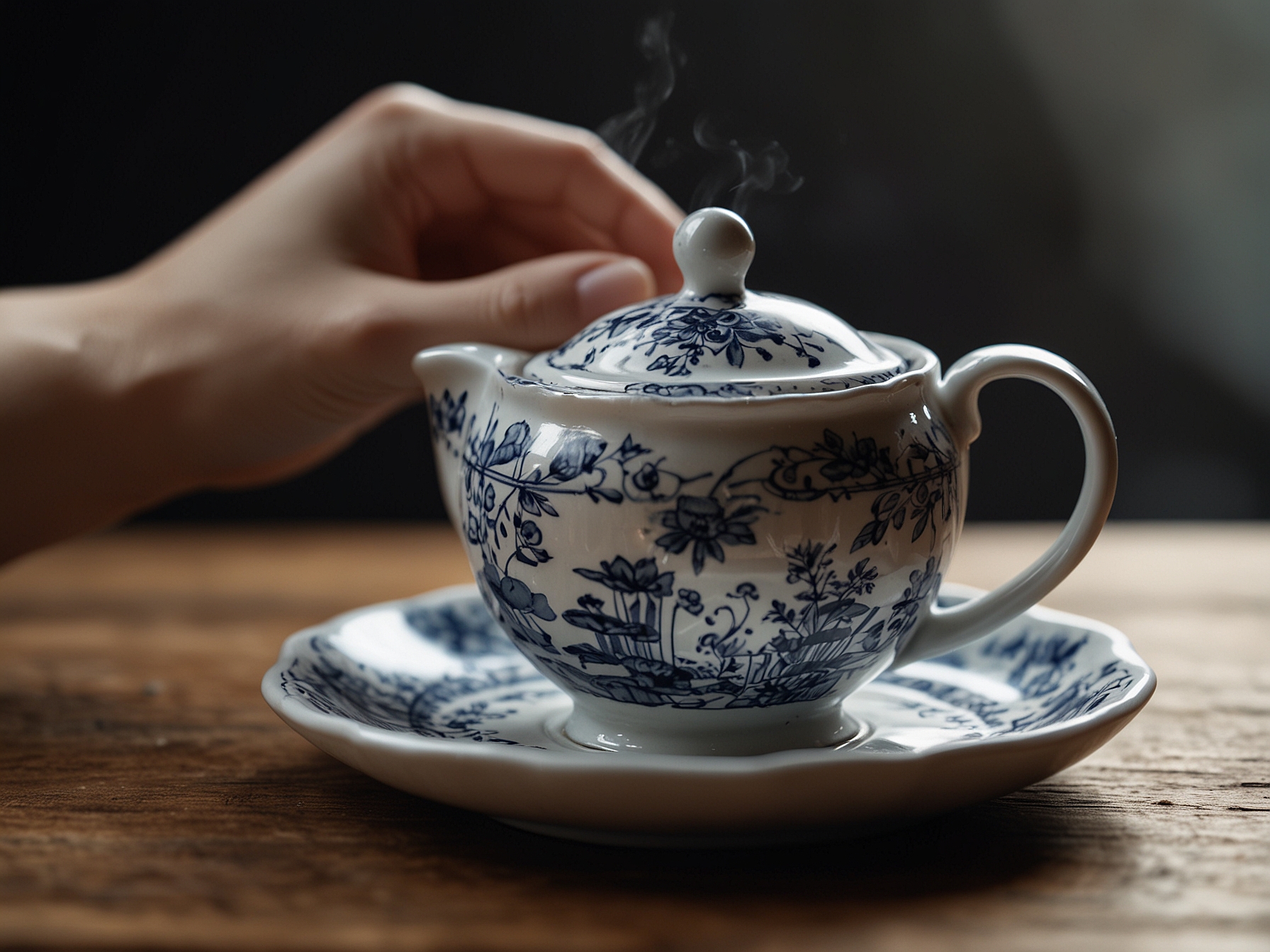 A beautifully arranged afternoon tea table with elegant teacups, plates of colorful pastries, and fresh fruits, creating a warm atmosphere for bonding moments.