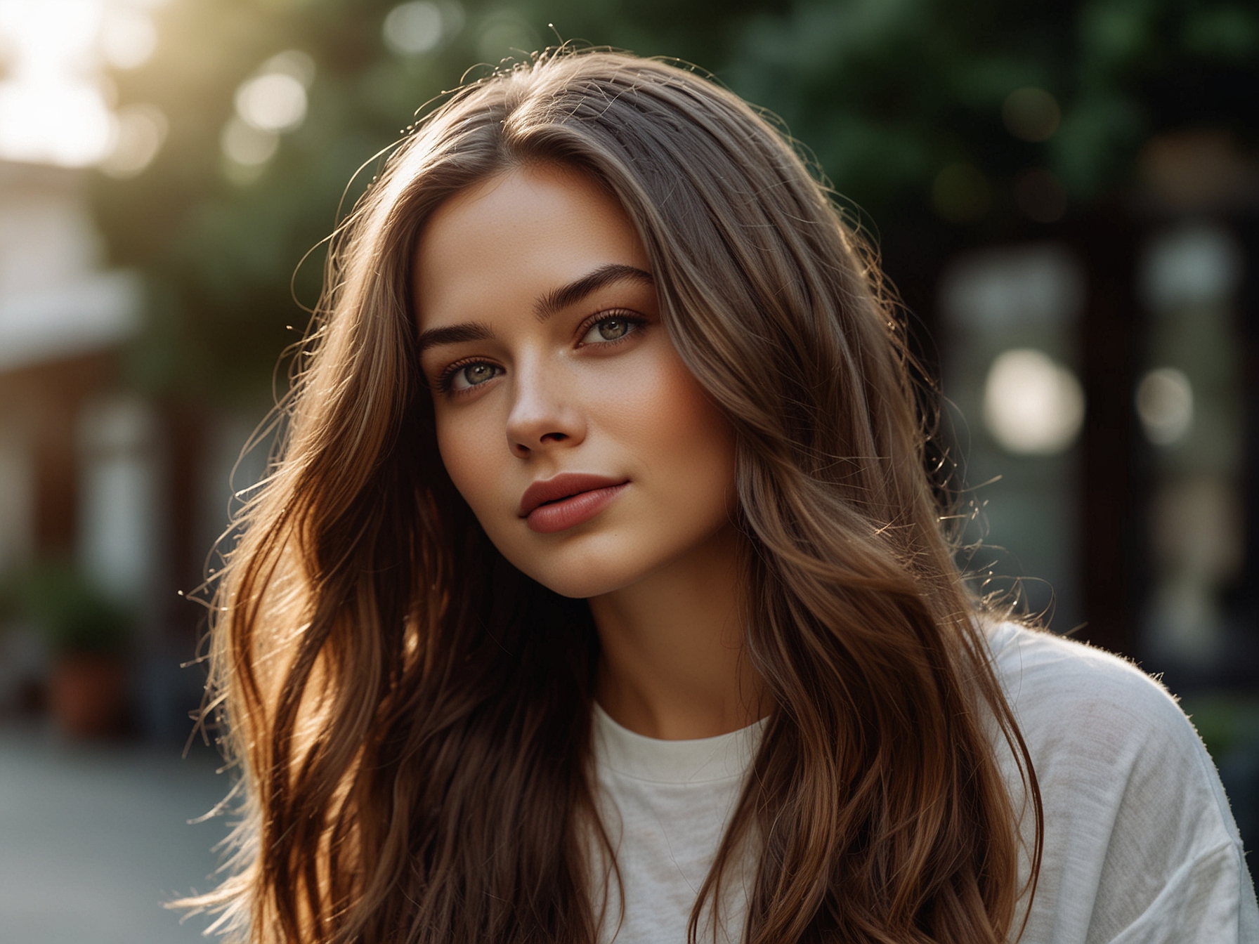 Before and after images of hair that has been trimmed regularly, highlighting the importance of cutting dry ends for stronger hair growth.