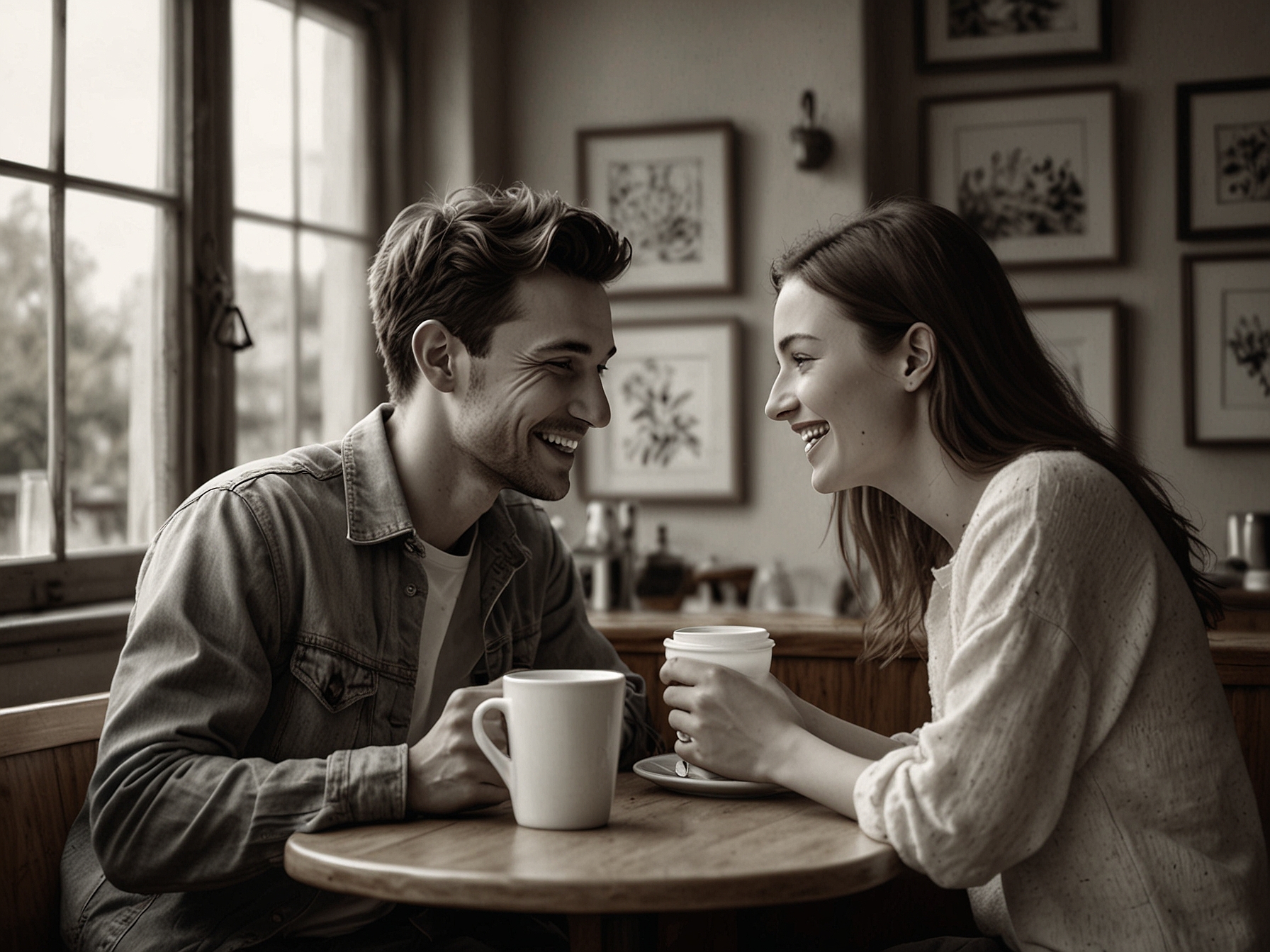 A close-up of a smartphone screen displaying a text conversation filled with heart emojis and lighthearted questions, illustrating the use of technology in modern flirting.