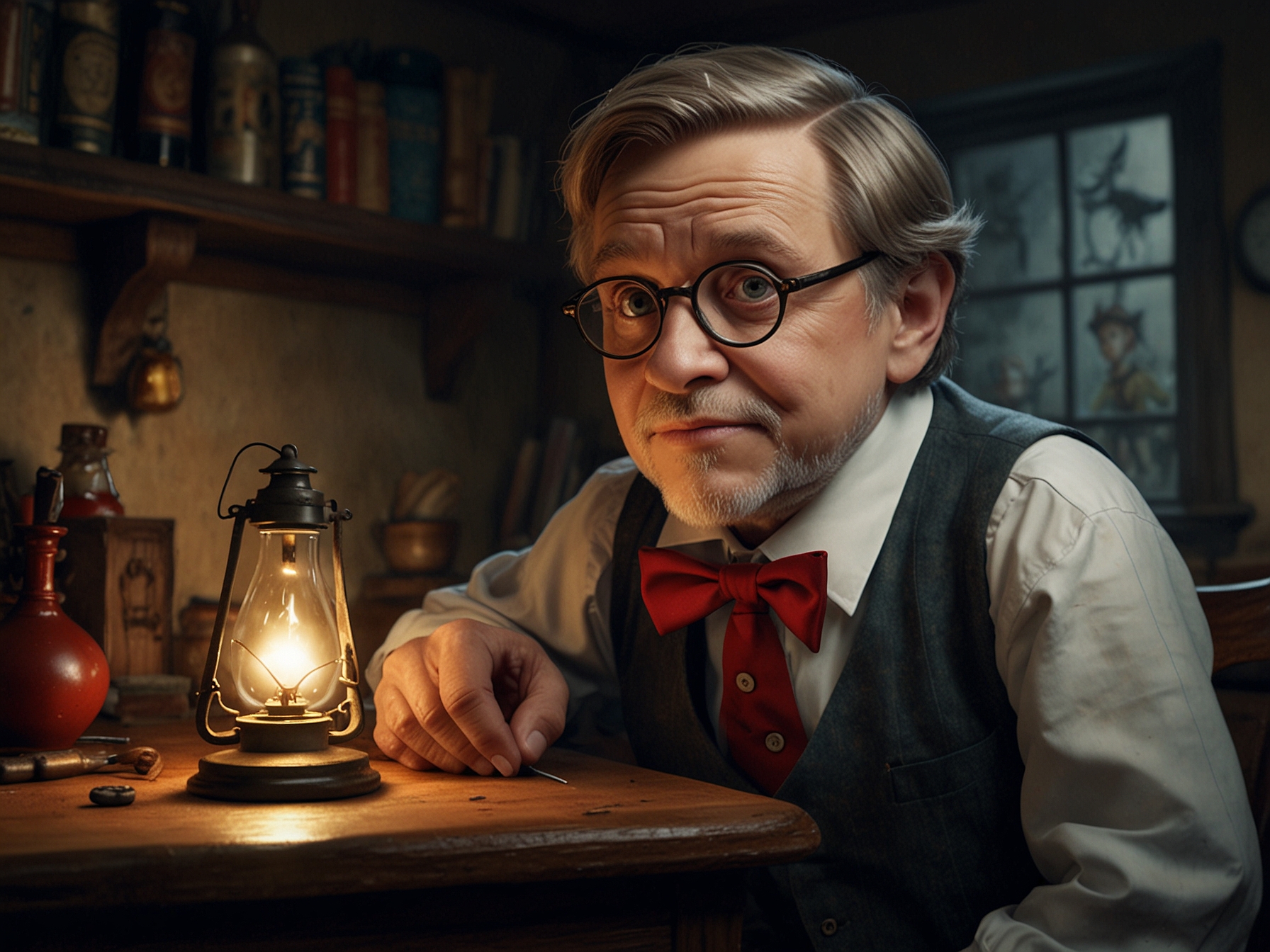 An artistic representation from 'Guillermo del Toro's Pinocchio,' showcasing the unique animation style that adds depth to a classic tale while conveying profound messages about identity and love.