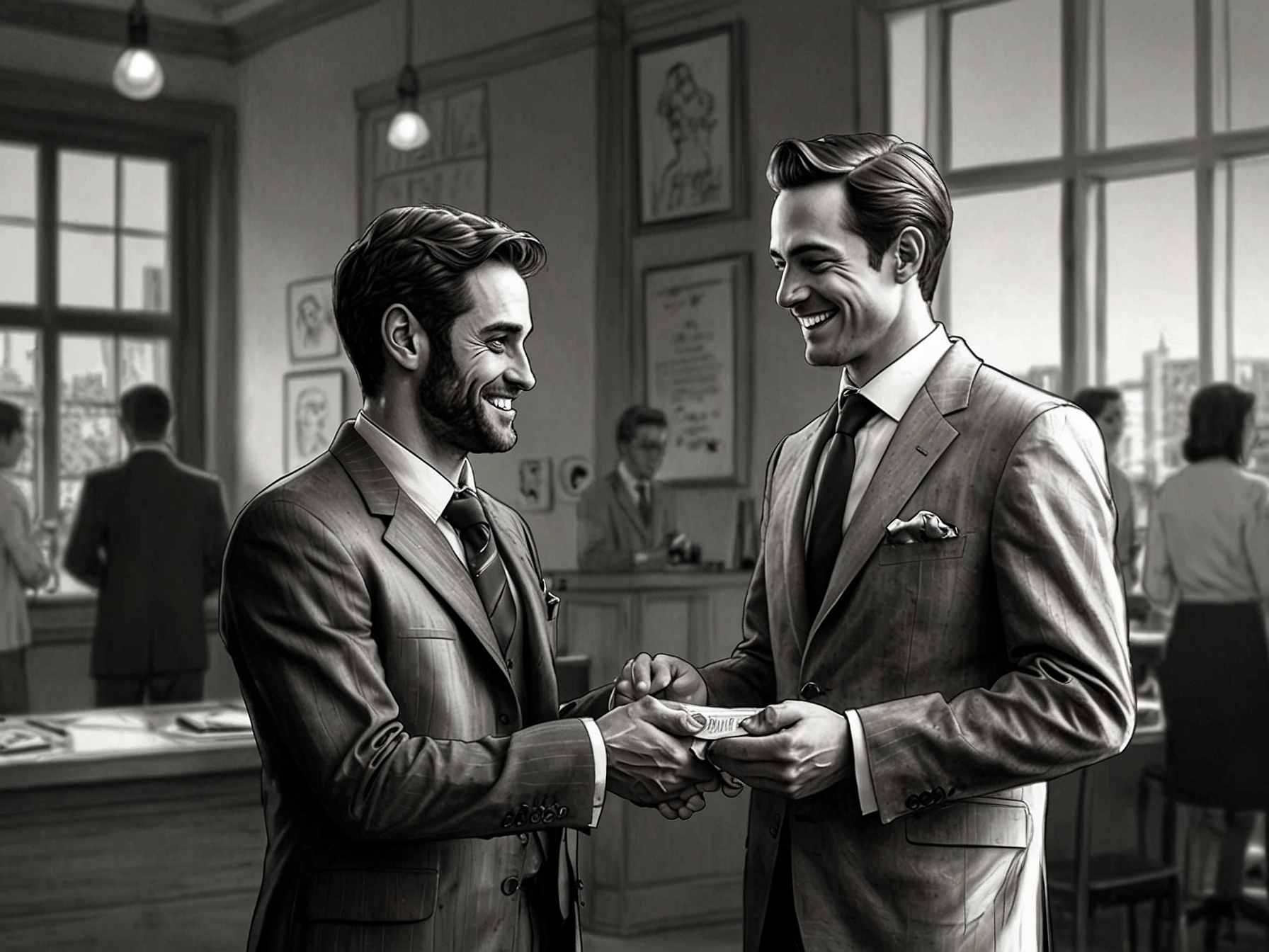 A well-dressed individual receiving a compliment, showcasing the power of sincere compliments and their effect on making someone feel special and appreciated.