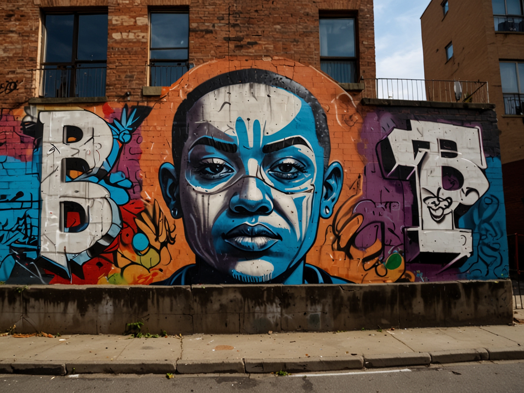 Graffiti art on a city wall expressing social justice themes, demonstrating how street art serves as a bold statement and a catalyst for change in urban communities.