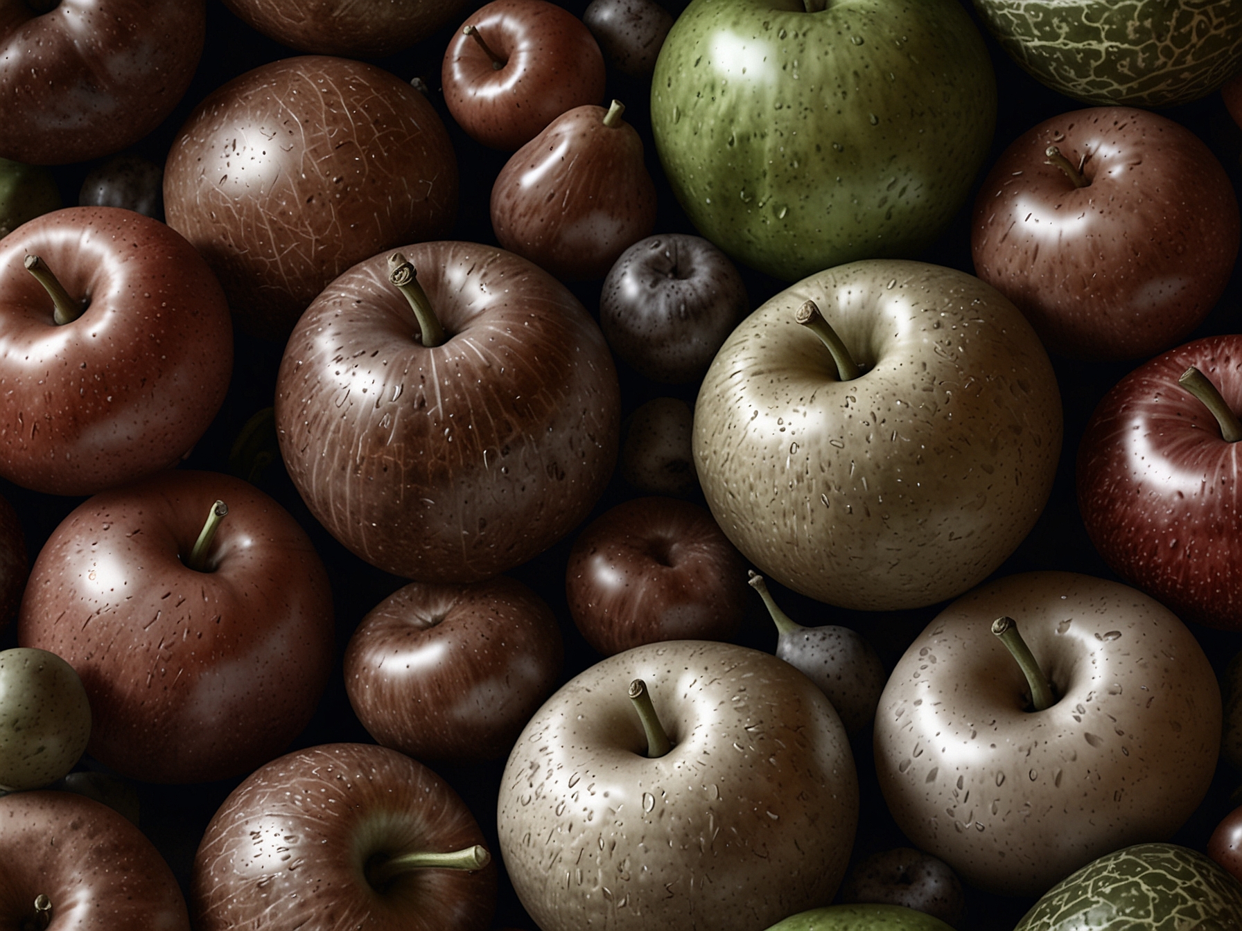 Close-up of beautiful fresh fruits and vegetables, emphasizing healthy eating habits that contribute to beautiful skin.