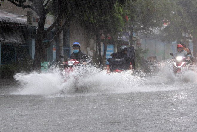 Các tỉnh từ Hà Tĩnh đến Quảng Ngãi có mưa rất lớn từ chiều mai.