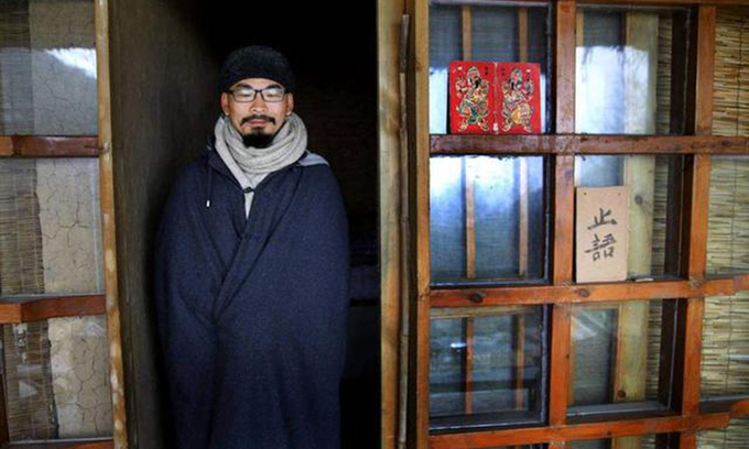 Lưu Cảnh Sùng lên núi tự tu tập vào năm 2012.