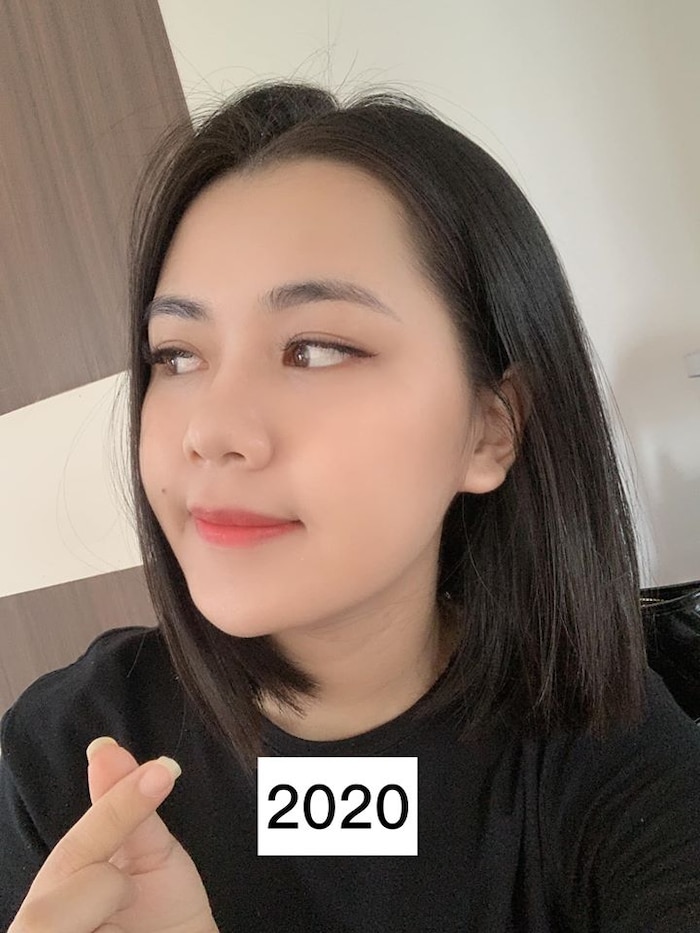Chào đón năm 2020,với mái tóc ngắn Thùy Phương vẫn không hề kém xinh mà trông còn trẻ ra rất nhiều.