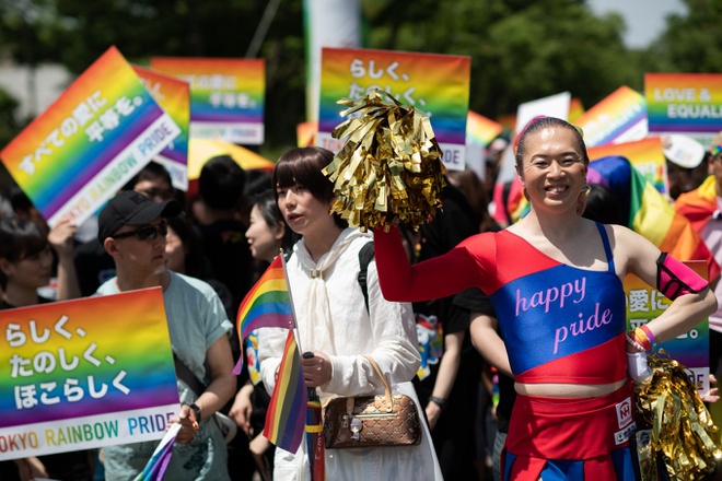 Cái nhìn của xã hội Nhật Bản về người đồng tính đã cởi mở hơn. Ảnh: AFP.