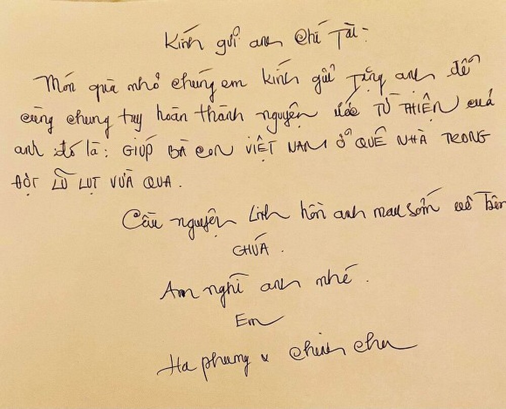 Em gái tỷ phú của Cẩm Ly viếng tặng 50 ngàn đô la cho đám tang cố nghệ sĩ Chí Tài.