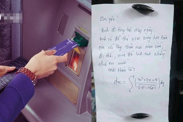 Chồng đưa thẻ ATM cho vợ tiêu thoả thích với điều kiện giải được mật khẩu