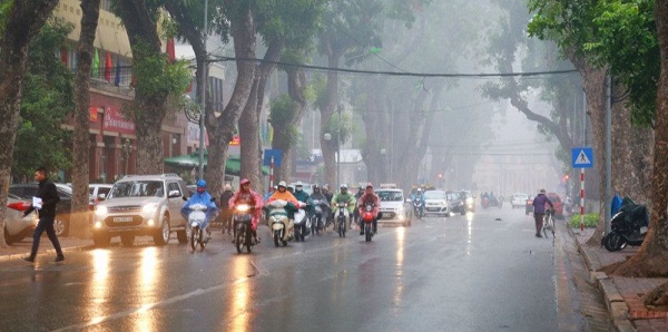 Thời tiết 26/2: Hà Nội sáng có mưa nhỏ, mưa phùn và sương mù; đêm vài nơi cũng có mưa