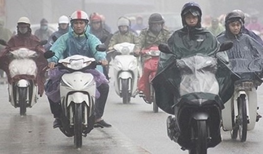 Thời tiết 2/3: Do ảnh hưởng của không khí lạnh, khu vực miền Bắc có mưa dông