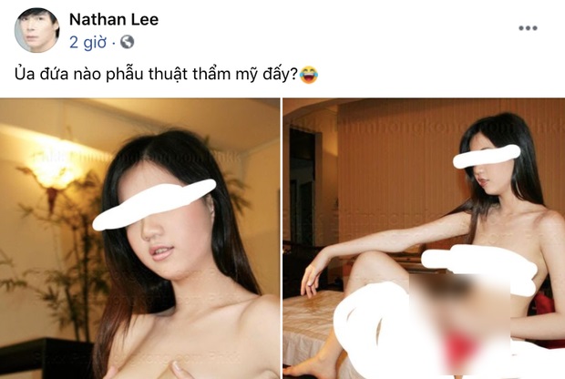 Nathan Lee gây sốc khi công khai 2 hình ảnh có phần dung tục và phản cảm của 1 cô gái giống với Ngọc Trinh