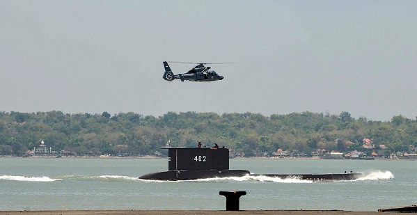 Máy quét của Hải quân Indonesia đã phát hiện được tàu ngầm mất tích ở độ sâu 850m