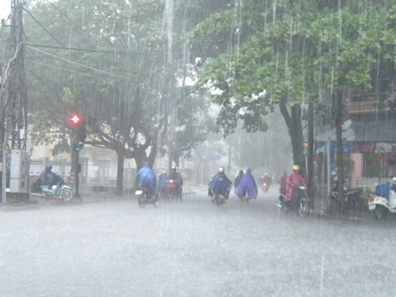 Thời tiết 5/5: Hà Nội hôm nay vài nơi có mưa, có nơi mưa to kèm dông - Ảnh minh họa
