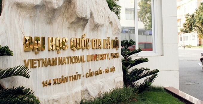 Góc cổng Đại học Quốc gia Hà Nội ở Cầu Giấy, Hà Nội. Ảnh: VNU.