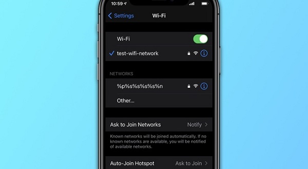 Ký tự đặc biệt làm điện thoại iPhone gặp lỗi và tính năng Wi-Fi bị vô hiệu hóa
