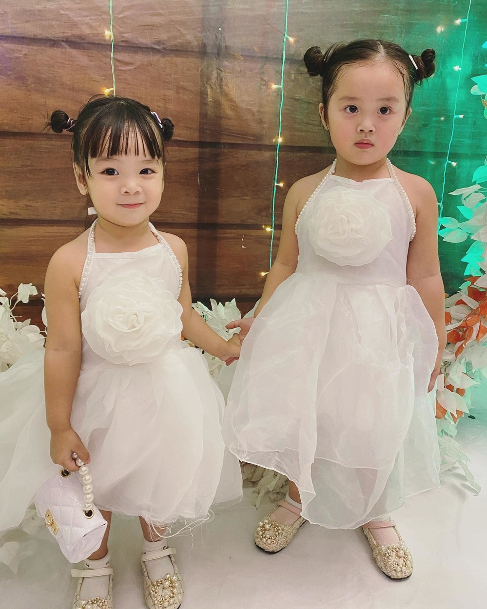 Hai cô con gái của Cindy Lư xinh xắn như công chúa. (Ảnh: FBNV)