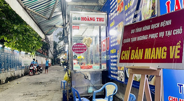 Từ 8/9, TP.HCM cho phép hàng quán ăn uống mở lại nhưng chỉ bán mang về
