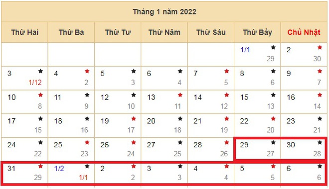 Lịch nghỉ Tết Nguyên đán Nhâm Dần năm 2022: Người lao động được nghỉ 9 ngày