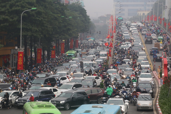 Dự kiến Hà Nội sẽ cấm xe máy tại các quận sau năm 2025 - Ảnh VnExpress