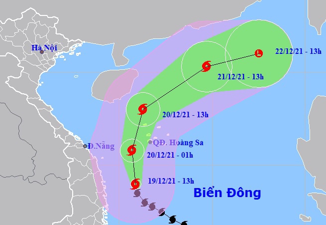 Nguyên nhân bão Rai đột ngột chuyển hướng đi lên phía Bắc?