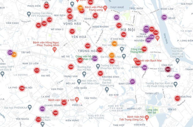 Hà Nội: Chất lượng không khí ở mức báo động tím