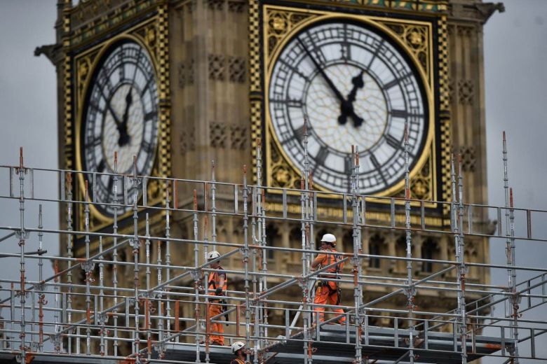 Đồng hồ Big Ben sắp tháo dỡ giàn giáo. Ảnh: mylondon.news