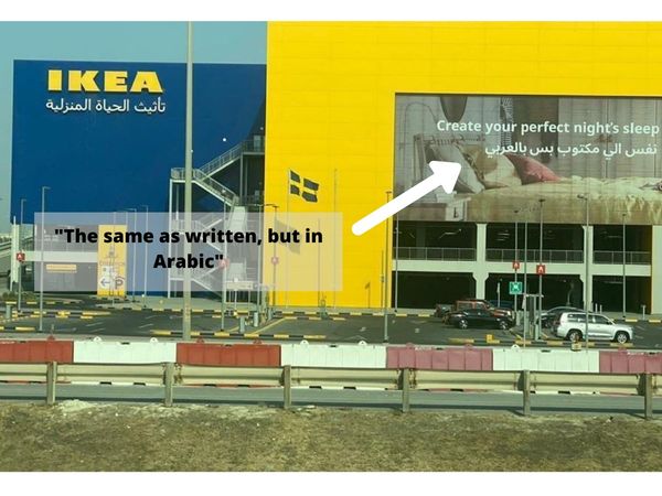 IKEA sai chính tả 