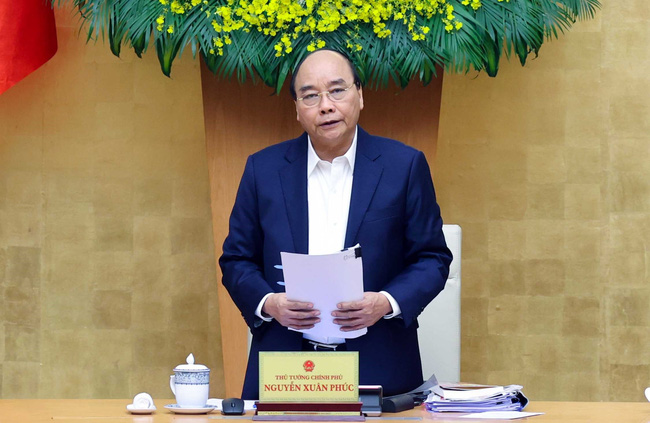 Thủ tướng Nguyễn Xuân Phúc tại buổi họp Chính phủ ngày 29/12.