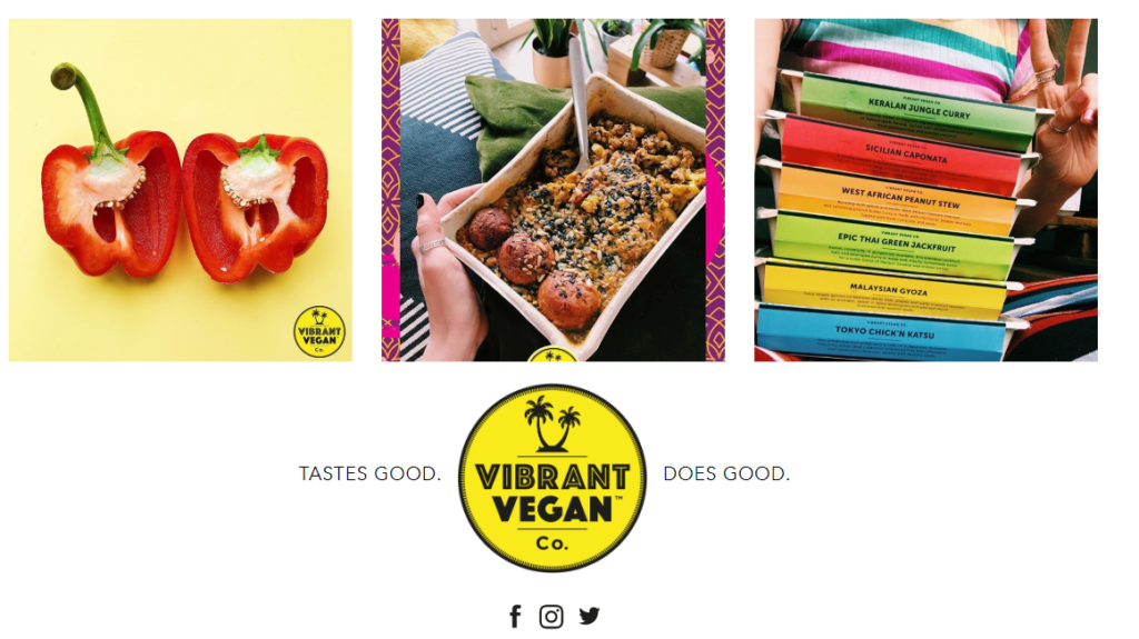 Đây là ý tưởng của công ty đồ ăn chay Vibrant Vegan tại Anh.