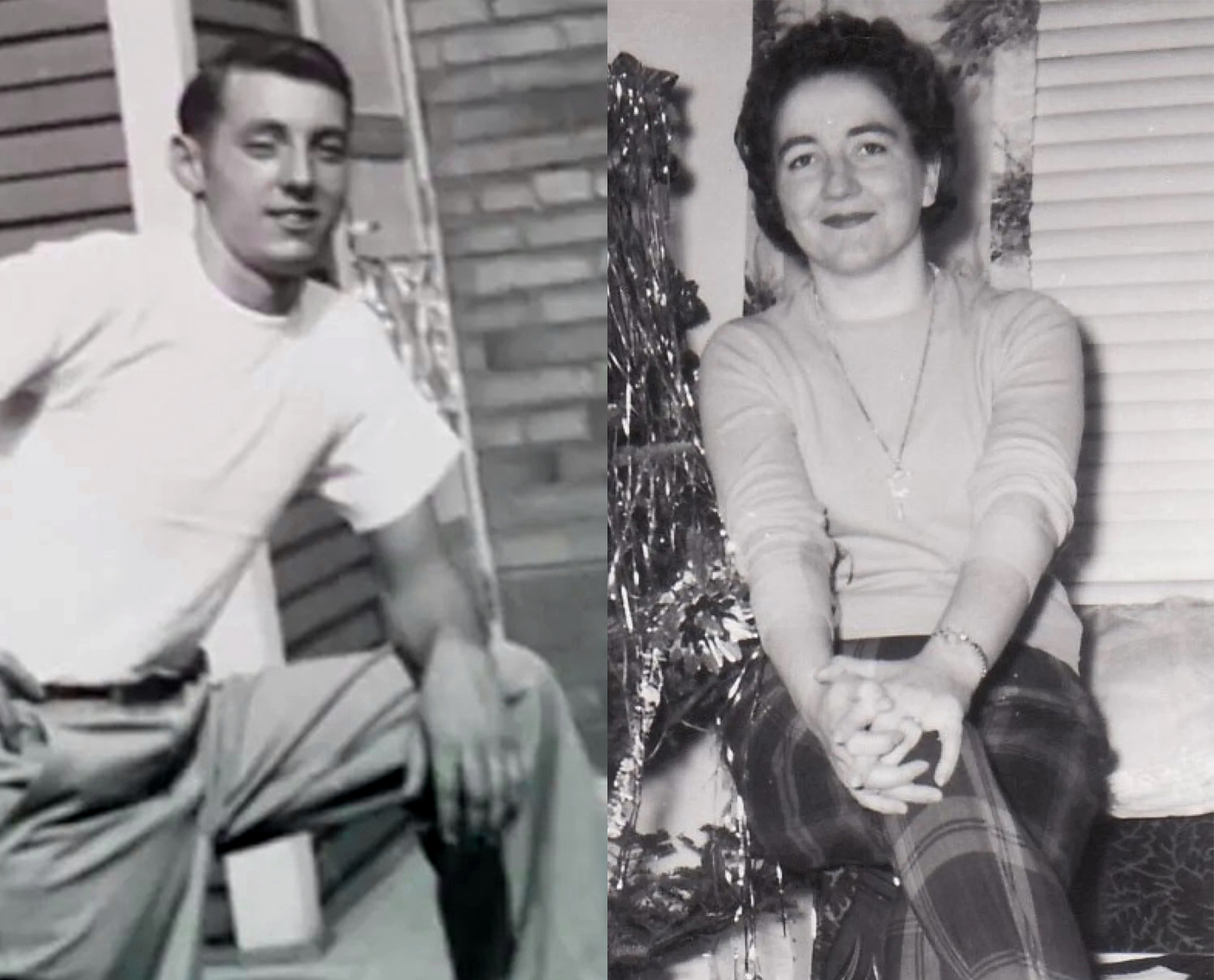 Hình ảnh ông Paul và bà Harvey thời trẻ.