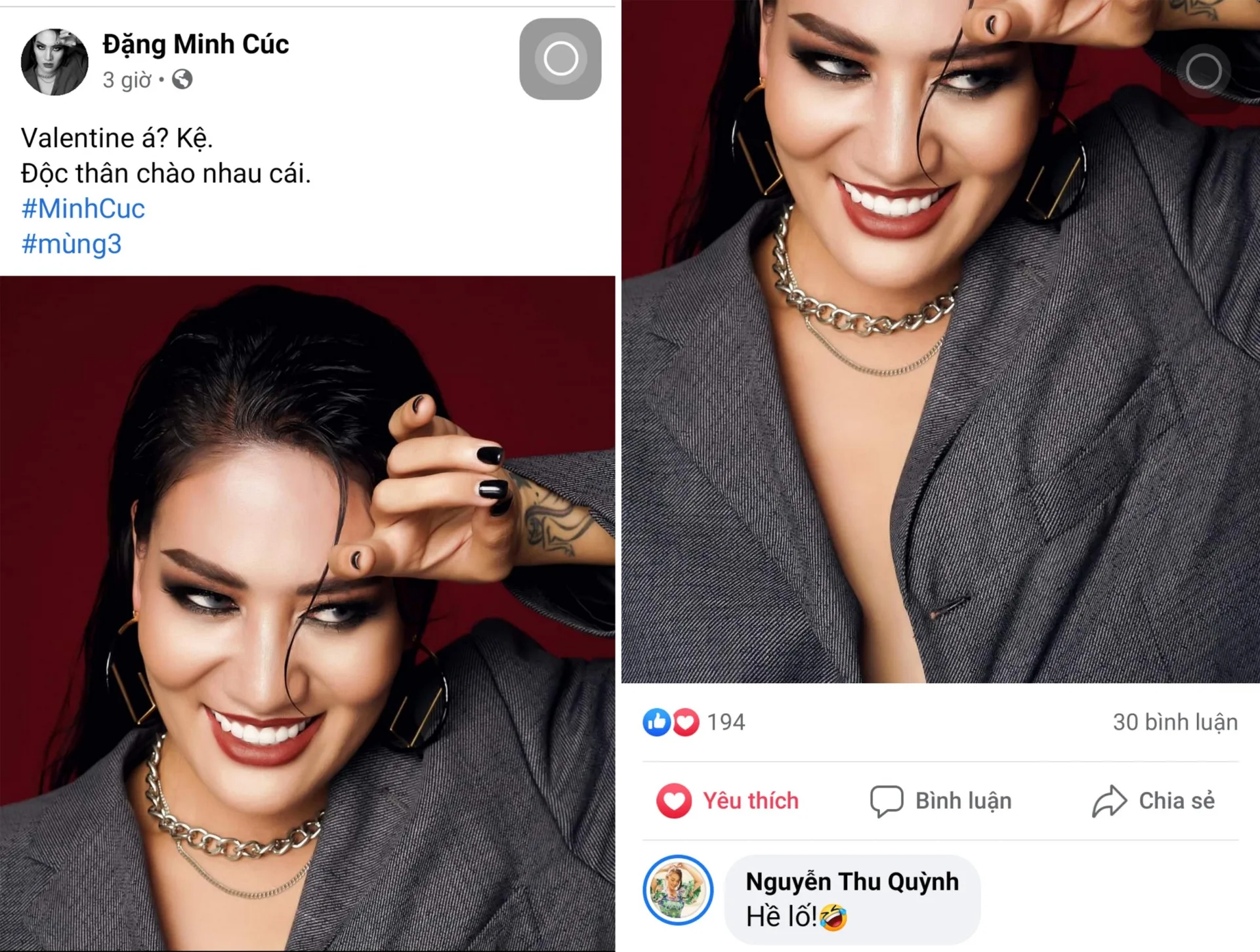 Diễn viên Thu Quỳnh xác nhận độc thân.