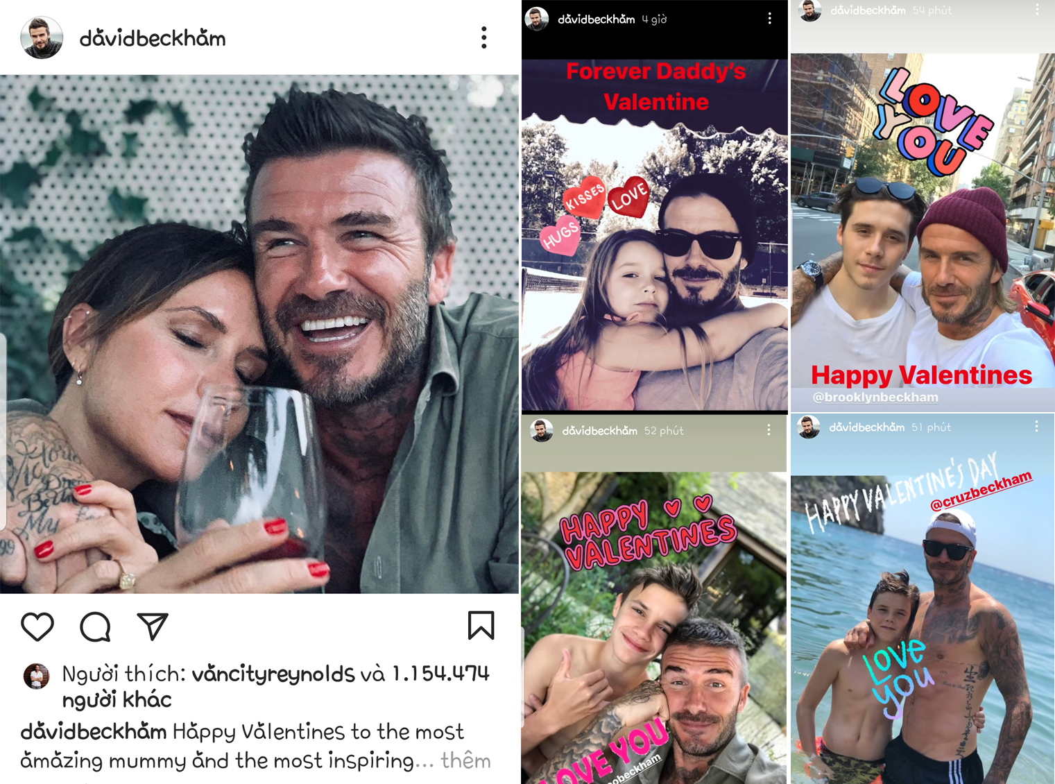 Những khoảnh khắc hạnh phúc của các sao trên thế giới trong ngày Valentine