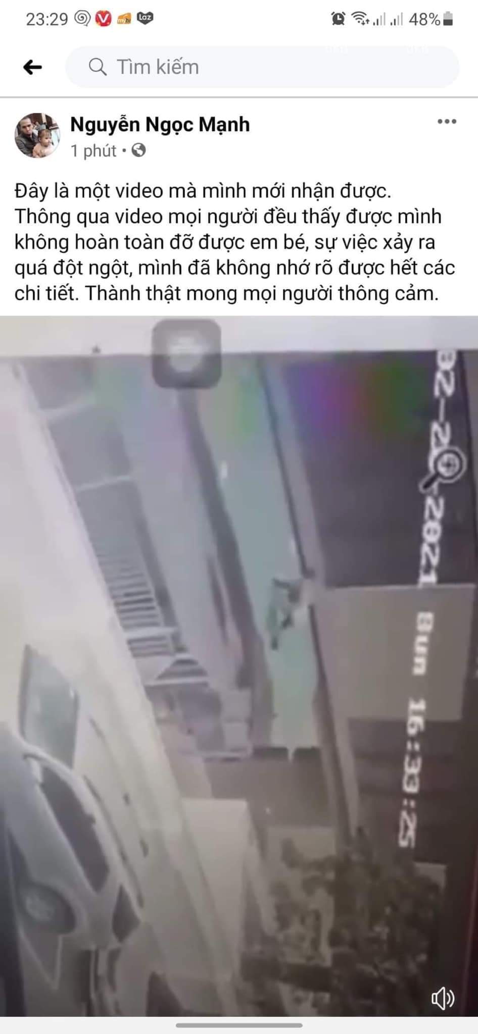 Anh Nguyễn Ngọc Mạnh cũng chia sẻ lại đoạn clip trên. Hiện FB của anh đã khóa.