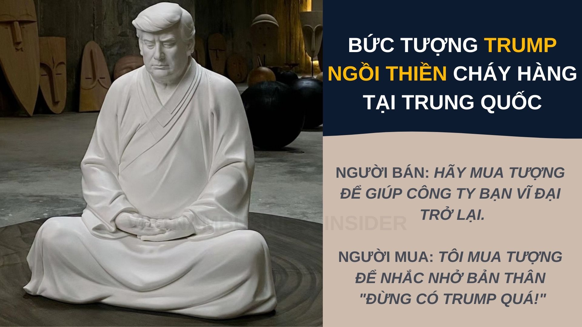 Dân Trung Quốc ái mộ Trump không ngờ, tạc tượng bán không kịp vì nhu cầu cực lớn - Ảnh 1