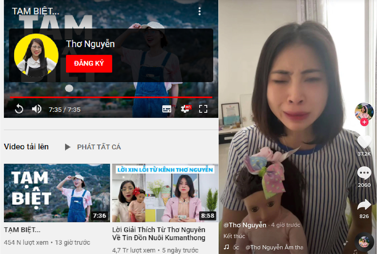 Chính thức: Thơ Nguyễn ẩn hết video trên kênh Youtube, lên tiếng xin lỗi các em nhỏ và phụ huynh