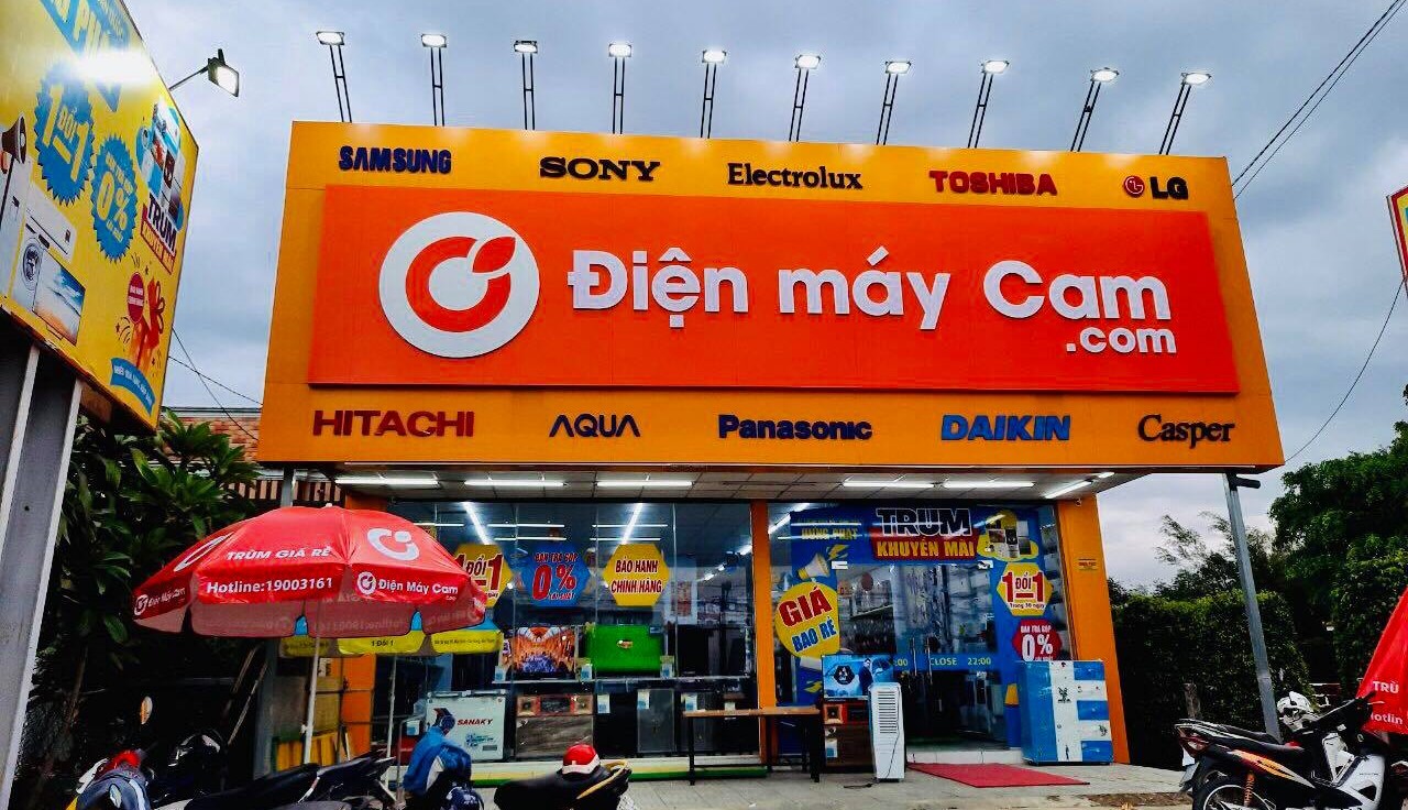 Xuất hiện một loạt cửa hàng Điện máy Cam, Điện máy Đỏ, Điện máy Vàng, đây là anh em với Điện máy Xanh hay chỉ là đạo nhái?