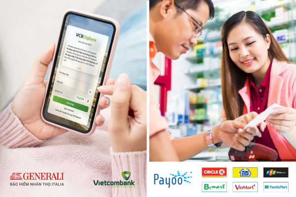 Vietcombank là đơn vị cung cấp các dịch vụ tài chính cho vinmart.