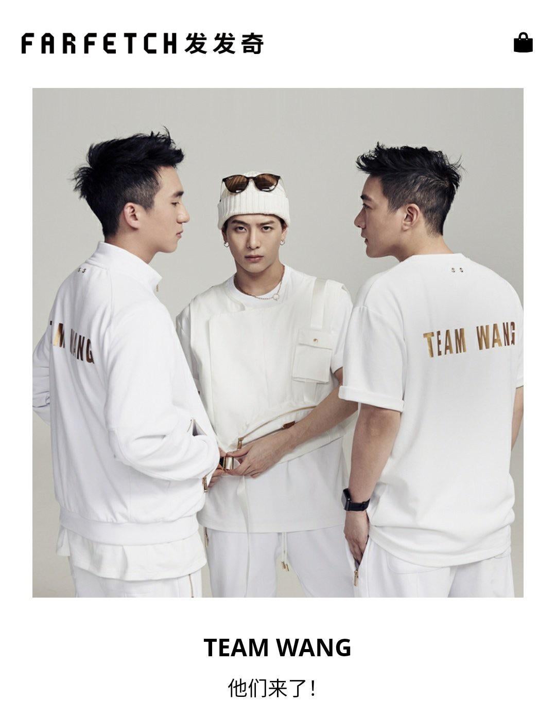 Jackson (nhóm GOT7) và thương hiệu thời trang TEAM WANG Design của mình.
