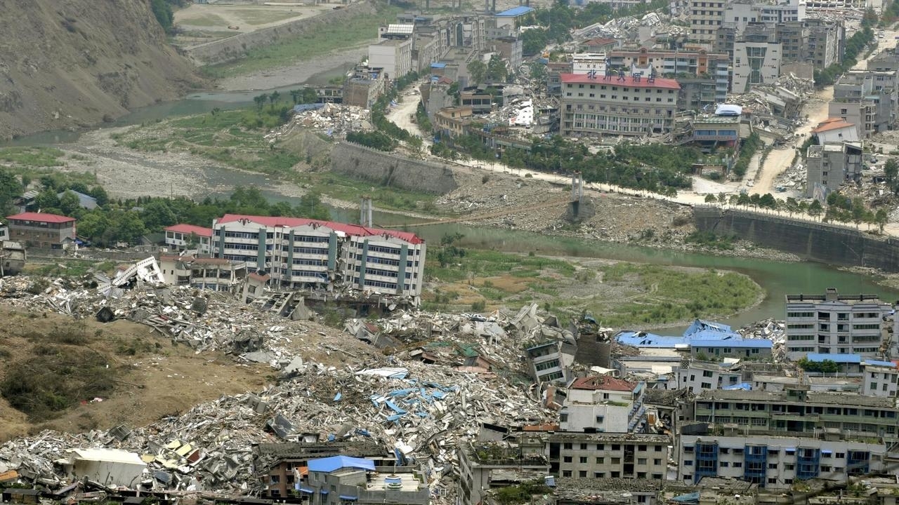 Trận động đất kinh hoàng năm 2008 tại tỉnh Tứ Xuyên, Trung Quốc.