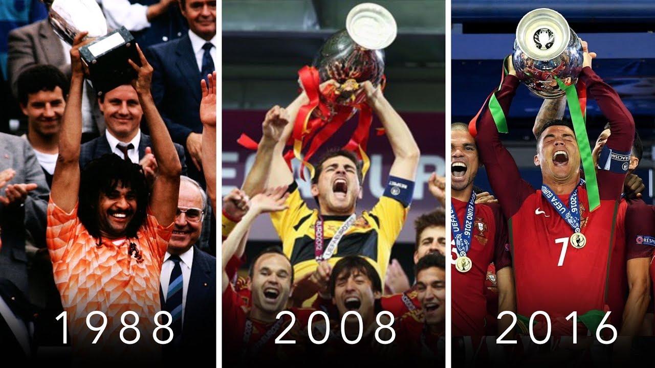 Lịch sử EURO: Những đội tuyển nào đã từng vô địch EURO?