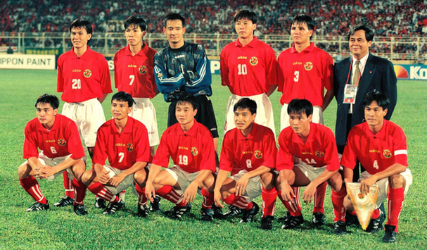 'Thế hệ vàng' của bóng đá Việt Nam năm 1998.