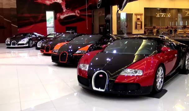 Dàn Bugatti đình đám của Sheikh Mansour.