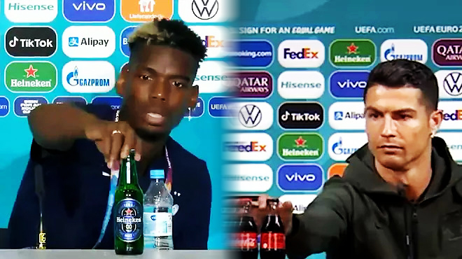 Câu chuyện EURO: Ronaldo, chai nước trên bàn họp báo và nỗi buồn vui nhà tài trợ