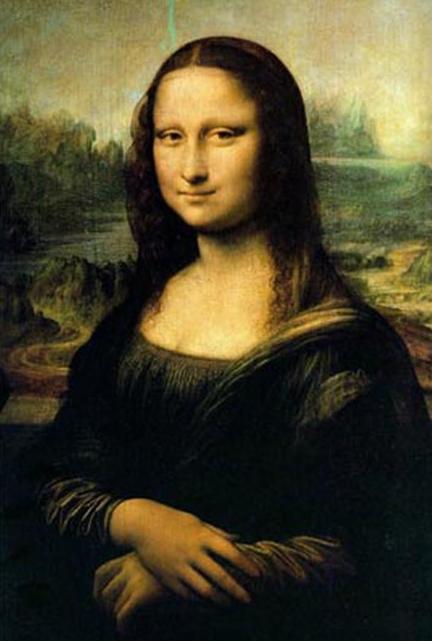 Bức tranh Mona Lisa gốc.