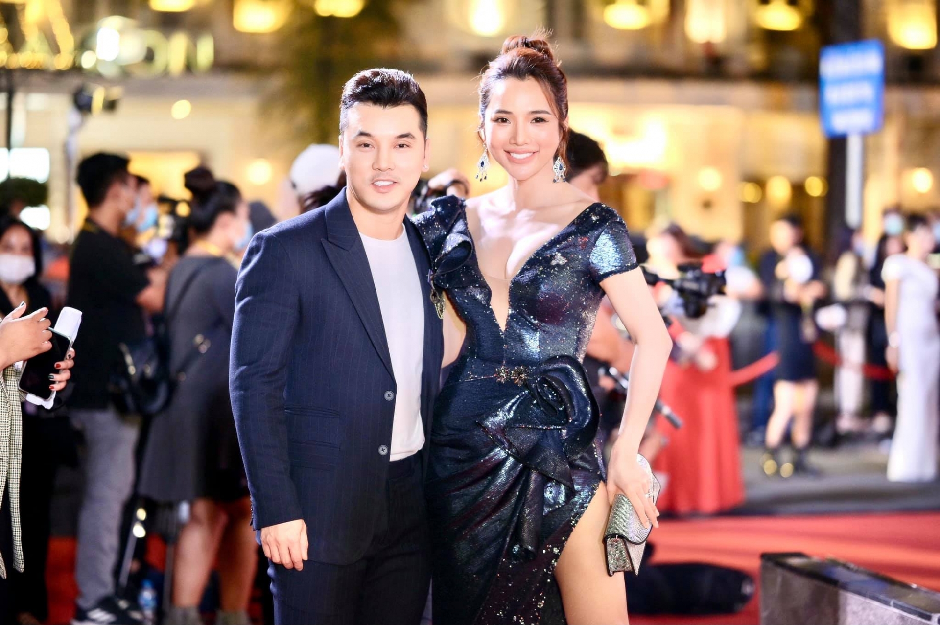Vợ chồng ca sĩ Ưng Hoàng Phúc - người mẫu Kim Cương.