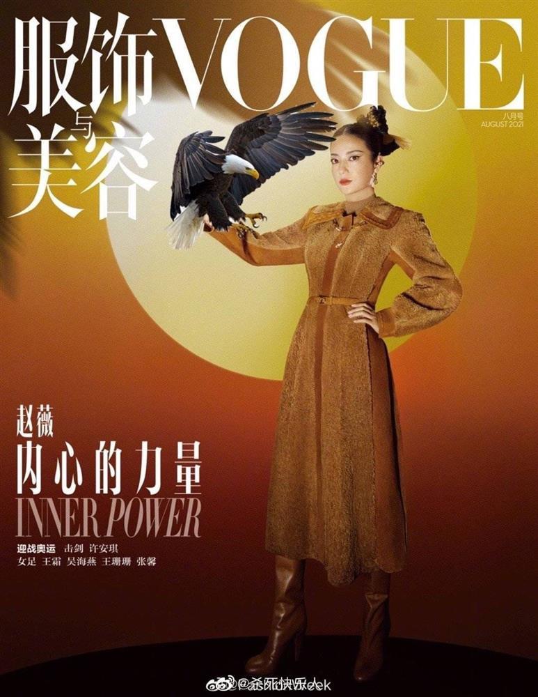 Ảnh Triệu Vy trên trang bìa Vogue 'quê một cục', cư dân mạng liền tặng thêm vô số phụ kiện 'chất lừ' - Ảnh 8