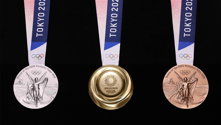 Những chiếc huy chương tại kỳ Olympic lần này cũng là đồ tái chế.